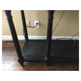 Black Sideboard/ Hall Table cane inserts 19” D x 32” H x 54” W Full price $175.00; if interested cal
