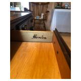 Harden Tea Buffet Console Sofa Table; Georgian Queen Anne Chippendale 2 drawers; Full price $295; Ca