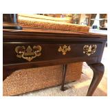 Harden Tea Buffet Console Sofa Table; Georgian Queen Anne Chippendale 2 drawers; Full price $295; Ca
