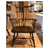 Windsor arm chair; set of 2. Height = 42", Width = 23", Depth = 20.5". Full price $200 for the pair.