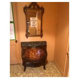 Bombe commode; Height = 32"; Top = 33" x 18"; full price $350; if interested call (469) 952-7132 