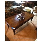 Coffee table; Length = 46"; Width = 21"; Height = 15.5"; Full price $95; if interested call (469) 95