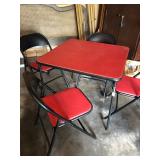 Samsonite card table and chairs; Full price $75; if interested call (469) 952-7132 
