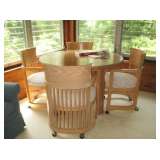 dining table & chairs - can be used as game table