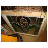 SEVERAL STAINED GLASS