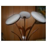 teak lge table lamp