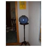POTTERY VASE + A STAND