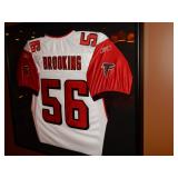 BUY IT NOW  $345.95  KEITH BROOKING SIGNED JERSEY  KEITH BROOKING AUTOGRAPHED FALCONS #56 JERSEY....