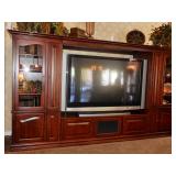 BUY IT NOW! $495.00  Cherry Finish, Entertainment Custom Cabinet, Dimensions are 76 inches x 31 deep