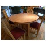 kitchen table 6 chairs and extension by Warenville woodcrafe