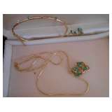 14k emerald and diamonds