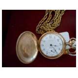 elgin pocket watch and gob 10k