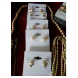 14k pearl earrings