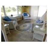 White Wicker Patio furniture