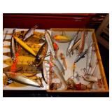 Collectible fishing items.