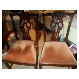 set of 8 Maitland Smith dining chairs