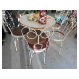 7 pieee ice cream parlor set