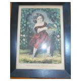 antique currier & ives print