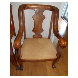 antique empire style arm chair