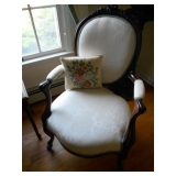 1 of 2 victorian ladies arm chair
