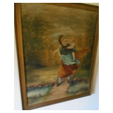 antique oil on canvas (unsigned)