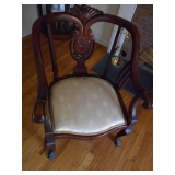 antique carved mahogany chair