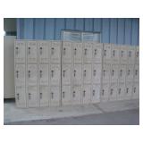 Several sets of lockers.