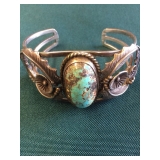 Turquoise and silver