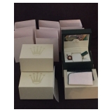 Rolex boxes only. No watches. 