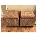 Lazy Boy storage cube ottomans. 