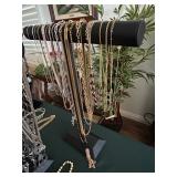 Beautiful collection of fine and costume jewelry. Gold, silver and gemstones. 