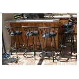 6 Patio bar Chairs