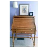 Oak Roll Top Desk