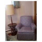 MCM lamp Lavendar chair
