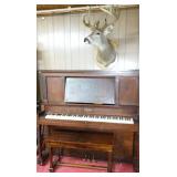 Antique Piano/ Deer Mount