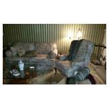 Sofa and matching arm chair