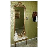 Gold Gilded Entry Mirror