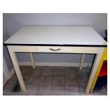 Vintage Enamel Top Table
