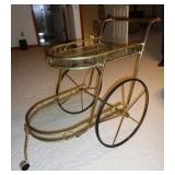    Brass/Glass Tea Cart