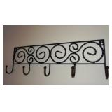 Wrought Iron Coat/Hat Rack