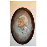 Antique Oval Picture Frame