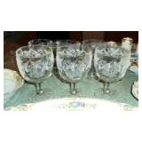    Etched Crystal Goblets