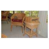   Rattan Chair/Table