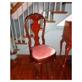 Pair of Craftique Mahogany Queen Anne Chairs
