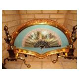 VTG Fan in Glass Case