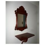 Henkel-Harris Chippendale Mirror & Wall Shelf