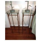 Glass/Metal Stands 30" H