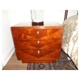 Henredon MCM 3 Drawer Nightstand