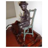 Bronze Boy Playing Flute