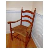 Ladderback Armchair w/Rush Seat